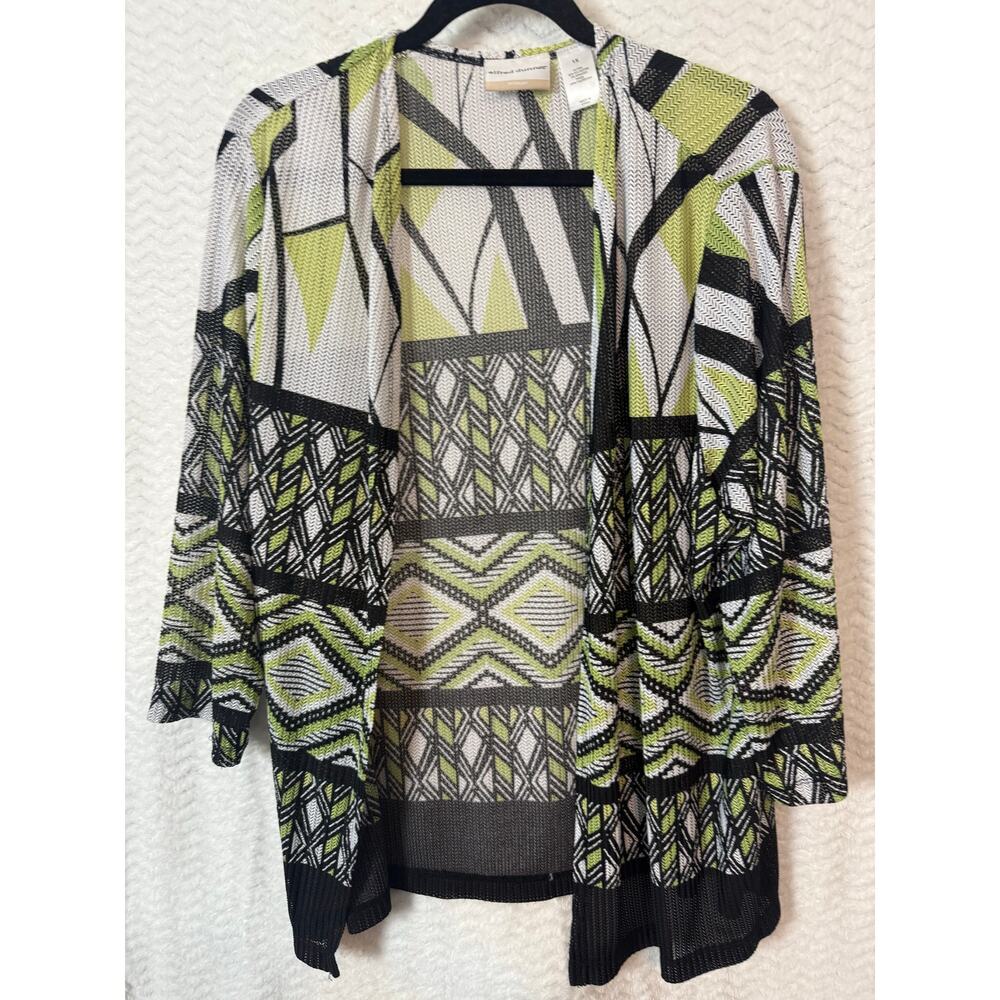 Alfred Dunner spring early fall sweater jacket, Size 1X light weight,